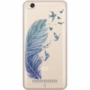 Прозрачный чехол Uprint Xiaomi Redmi 4A Feather