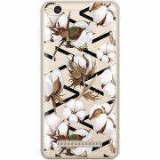 Прозрачный чехол Uprint Xiaomi Redmi 4A Cotton flowers