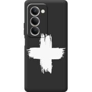 Чорний чохол BoxFace Xiaomi Redmi 15 171 mm Білий хрест ЗСУ