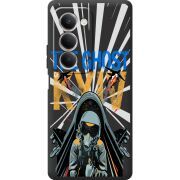 Чорний чохол BoxFace Xiaomi Redmi 15 171 mm Привид Києва в дії