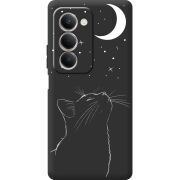 Чорний чохол BoxFace Xiaomi Redmi 15 171 mm Місячний кіт