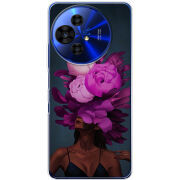 Чохол BoxFace TCL 50 Pro NxtPaper 5G Exquisite Purple Flowers