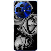 Чохол BoxFace TCL 50 Pro NxtPaper 5G Black and White Roses