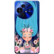 Прозорий чохол BoxFace TCL 50 Pro NxtPaper 5G Blue Hair