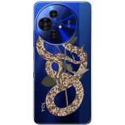 Прозорий чохол BoxFace TCL 50 Pro NxtPaper 5G Glamor Snake