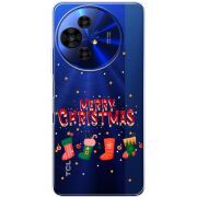 Прозорий чохол BoxFace TCL 50 Pro NxtPaper 5G Merry Christmas