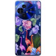 Прозорий чохол BoxFace TCL 50 Pro NxtPaper 5G Flamingo