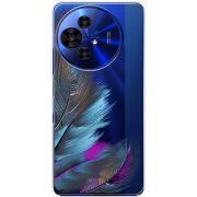Прозорий чохол BoxFace TCL 50 Pro NxtPaper 5G Feathers