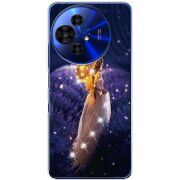Чохол зі стразами TCL 50 Pro NxtPaper 5G Girl with Umbrella