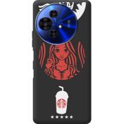 Чорний чохол BoxFace TCL 50 Pro NxtPaper 5G RedWhite Coffee