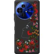 Чорний чохол BoxFace TCL 50 Pro NxtPaper 5G 3D Ukrainian Muse