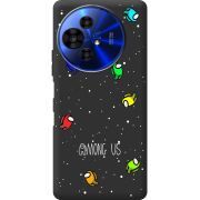 Чорний чохол BoxFace TCL 50 Pro NxtPaper 5G Among Us Invisible