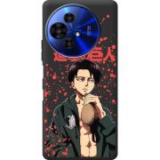 Чорний чохол BoxFace TCL 50 Pro NxtPaper 5G Атака Титанов Леви