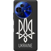 Чорний чохол BoxFace TCL 50 Pro NxtPaper 5G Тризуб монограмма ukraine