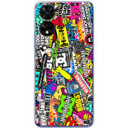 Чохол BoxFace TCL 505 Multicolored Inscriptions