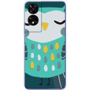 Чохол BoxFace TCL 505 Green Owl