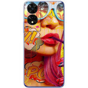 Чохол BoxFace TCL 505 Yellow Girl Pop Art