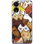 Чохол BoxFace TCL 505 Sleepy Cats