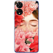Чохол BoxFace TCL 505 Girl in Flowers