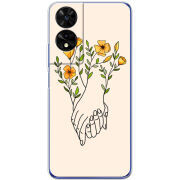 Чохол BoxFace TCL 505 Flower Hands