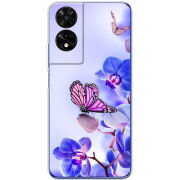 Чохол BoxFace TCL 505 Orchids and Butterflies
