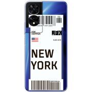 Прозорий чохол BoxFace TCL 505 Ticket New York