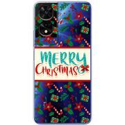 Прозорий чохол BoxFace TCL 505 Vintage Christmas Pattern