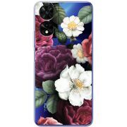 Прозорий чохол BoxFace TCL 505 Floral Dark Dreams