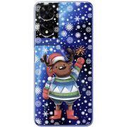 Прозорий чохол BoxFace TCL 505 Christmas Deer with Snow