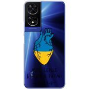 Прозорий чохол BoxFace TCL 505 Моє серце в ритмі ЗСУ
