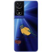 Прозорий чохол BoxFace TCL 505 Синиця і калина