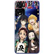 Прозорий чохол BoxFace TCL 505 Незуко та друзі