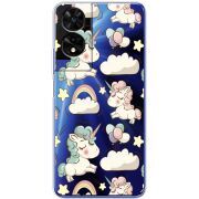 Прозорий чохол BoxFace TCL 505 Unicorns