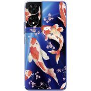 Прозорий чохол BoxFace TCL 505 Japanese Koi Fish