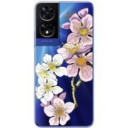 Прозорий чохол BoxFace TCL 505 Cherry Blossom
