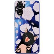 Прозорий чохол BoxFace TCL 505 Meow