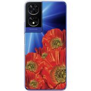 Прозорий чохол BoxFace TCL 505 Red Poppies
