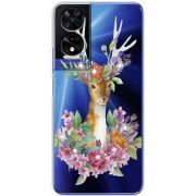 Чохол зі стразами TCL 505 Deer with flowers