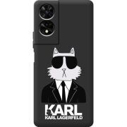 Чорний чохол BoxFace TCL 505 Cat in Black