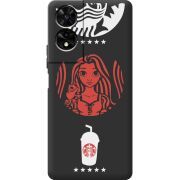 Чорний чохол BoxFace TCL 505 RedWhite Coffee