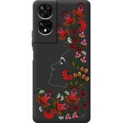 Чорний чохол BoxFace TCL 505 3D Ukrainian Muse