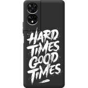 Чорний чохол BoxFace TCL 505 Hard Times Good Times