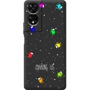 Чорний чохол BoxFace TCL 505 Among Us Invisible