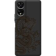 Чорний чохол BoxFace TCL 505 Chinese Dragon