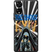 Чорний чохол BoxFace TCL 505 Привид Києва в дії