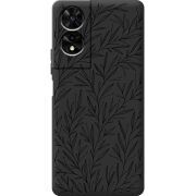 Чорний чохол BoxFace TCL 505 Leaves