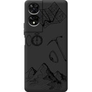 Чорний чохол BoxFace TCL 505 Mountains