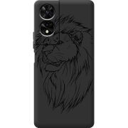 Чорний чохол BoxFace TCL 505 Lion