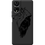 Чорний чохол BoxFace TCL 505 Wolf and Raven