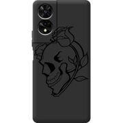 Чорний чохол BoxFace TCL 505 Skull and Roses